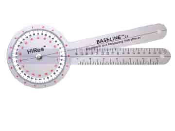 Baseline Hög Resolutions Goniometer 360 gr 20 cm