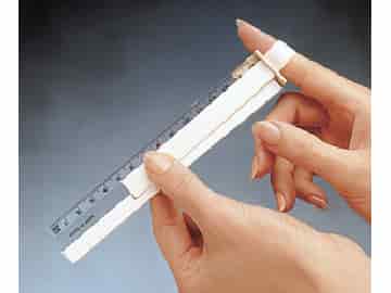Metrisk Gauge, omkretsmätare. - för mätning av finger omkretsen.