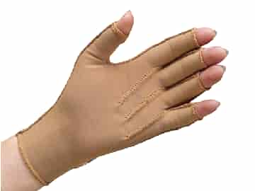 Bio-form® tryckhandske, öppna fingertoppar med velcro spänne, medium.