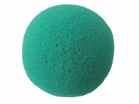 CanDo® Foam Ball Hand Exerciser; ø8.9 cm. Grön.