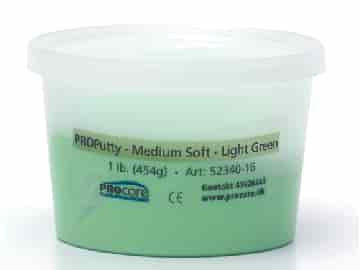 Eco-Putty (handträningsmassa) Medium handterapi i ljusgrön, vikt; 454g