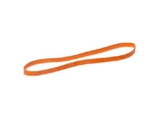 Runt träningsband i latex, Orange, 250/10mm