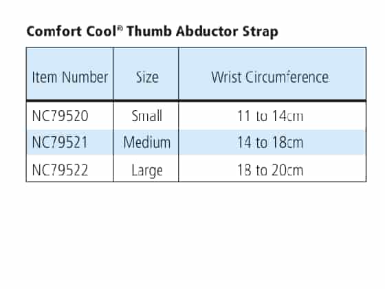 Comfort Cool Thumb Ab Strap L