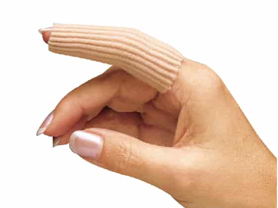 Finger Kompress, Beige, Ø 2,5 cm x 15 cm.