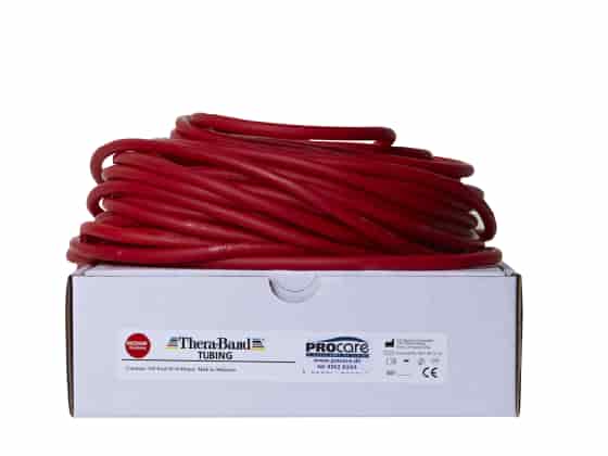 TheraBand Tubing, röd, 30.5 meter