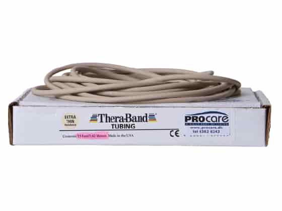 TheraBand Tubing 7, 5 m, beige/vit.
