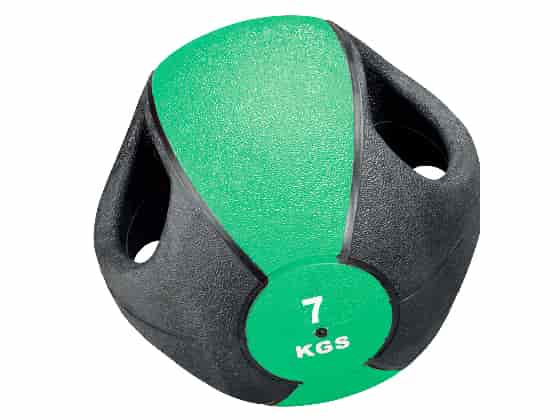 Esfera Boll med Handtag, 7 kg, Grön, ø28cm.