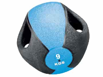 Esfera Boll med Handtag, 9 kg, Blå, ø28 cm.